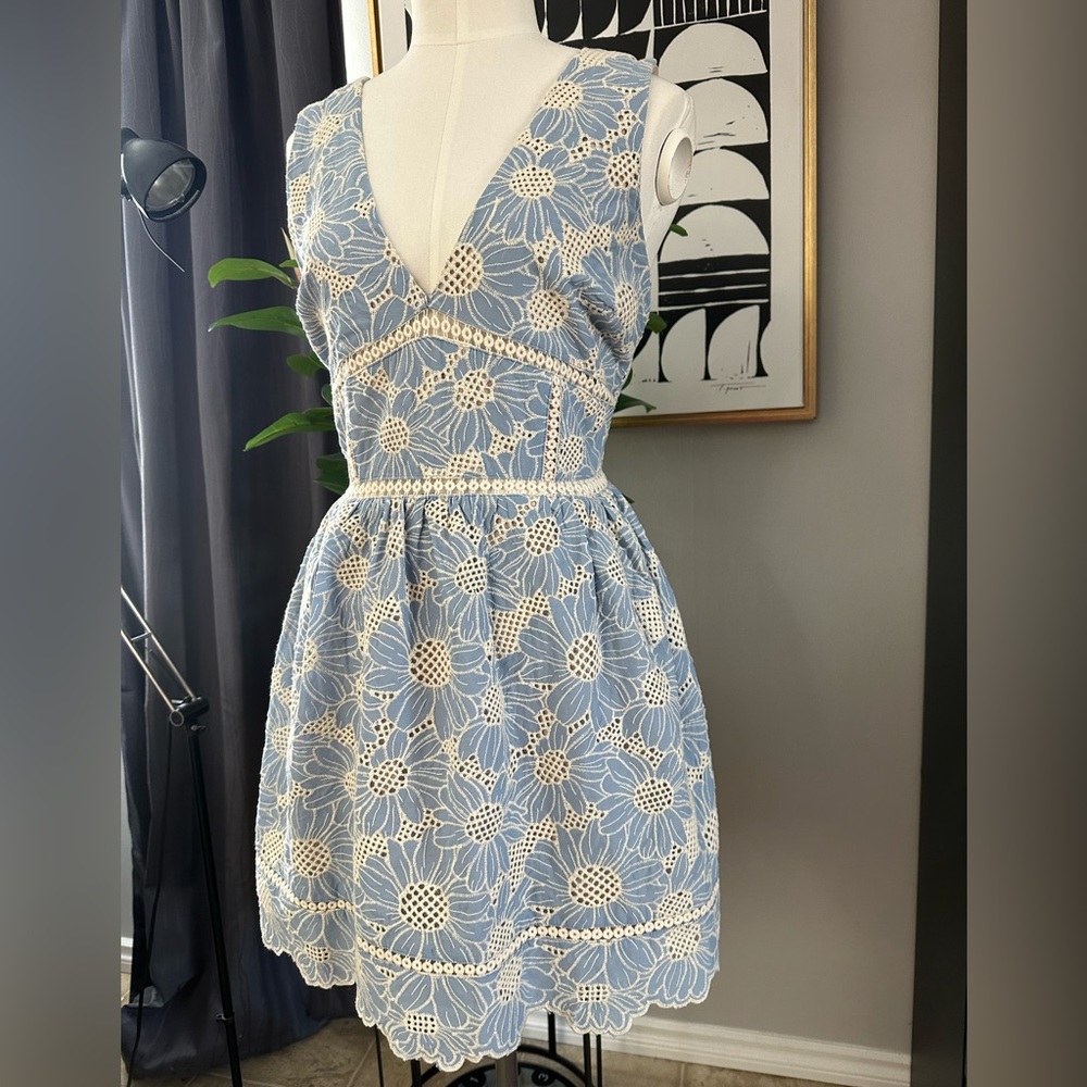 Adelyn Rae Embroidered Mini Dress - Picture 3 of 11